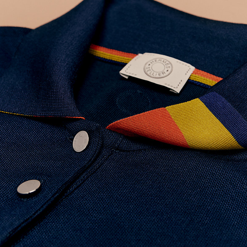 トップス HERMES POLO DOUBLE JEU MC FEMME Polo technique Double Jeu | Hermès France